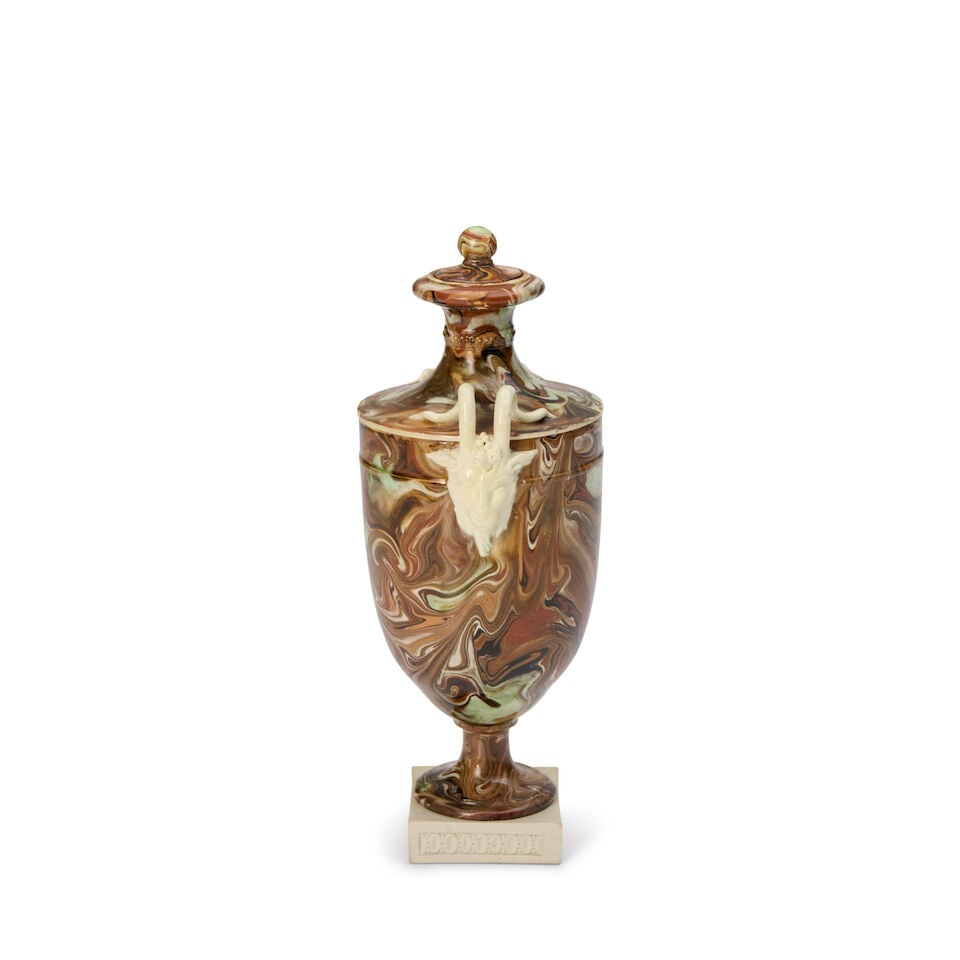 Wedgwood & Bentley Solid Agate Vase & Cover, England, c. 1775, - 2