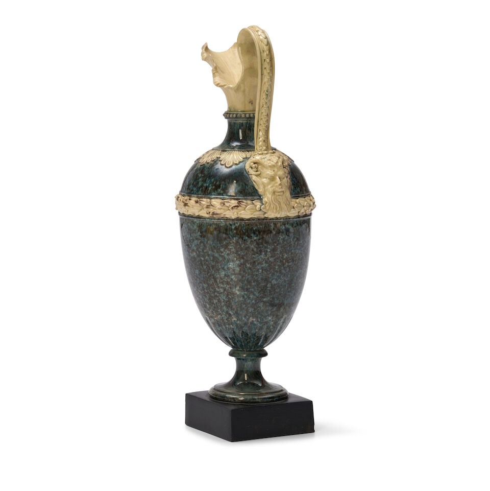 Wedgwood & Bentley Variegated Ewer, England, c. 1770, - 2