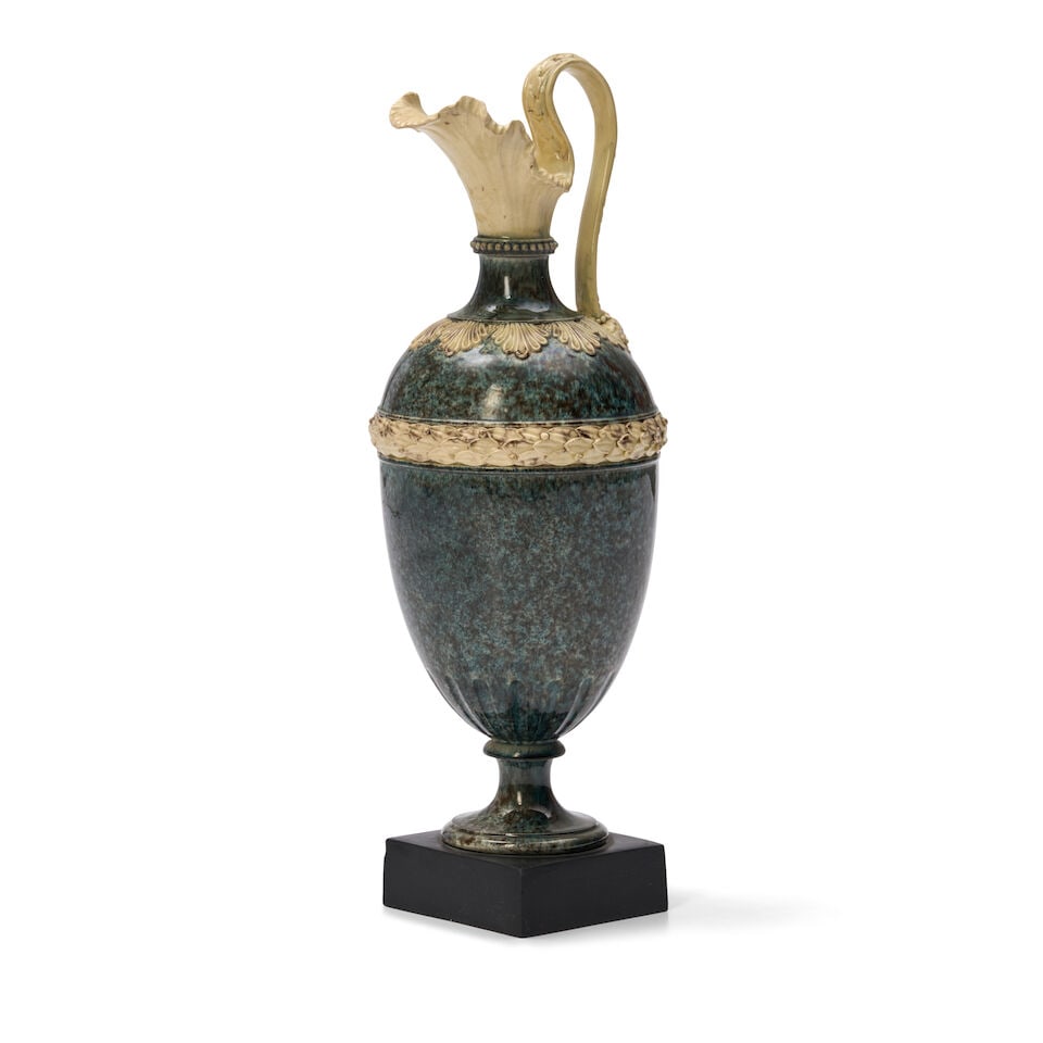 Wedgwood & Bentley Variegated Ewer, England, c. 1770, - 3