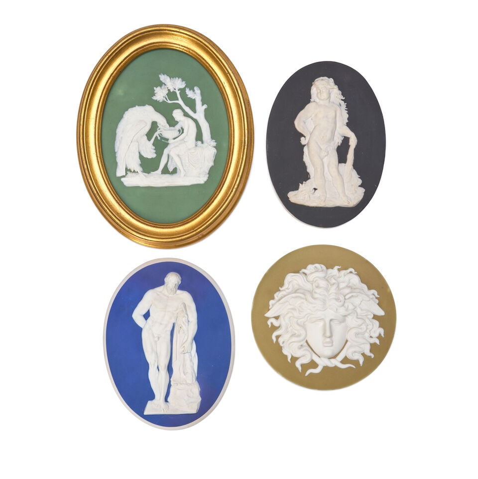 Four Wedgwood Jasper Plaques, England, 19th century, (1 of 1)