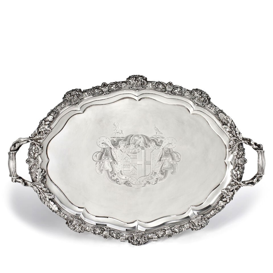 George III Sterling Two-handled Tray, (1 of 6)