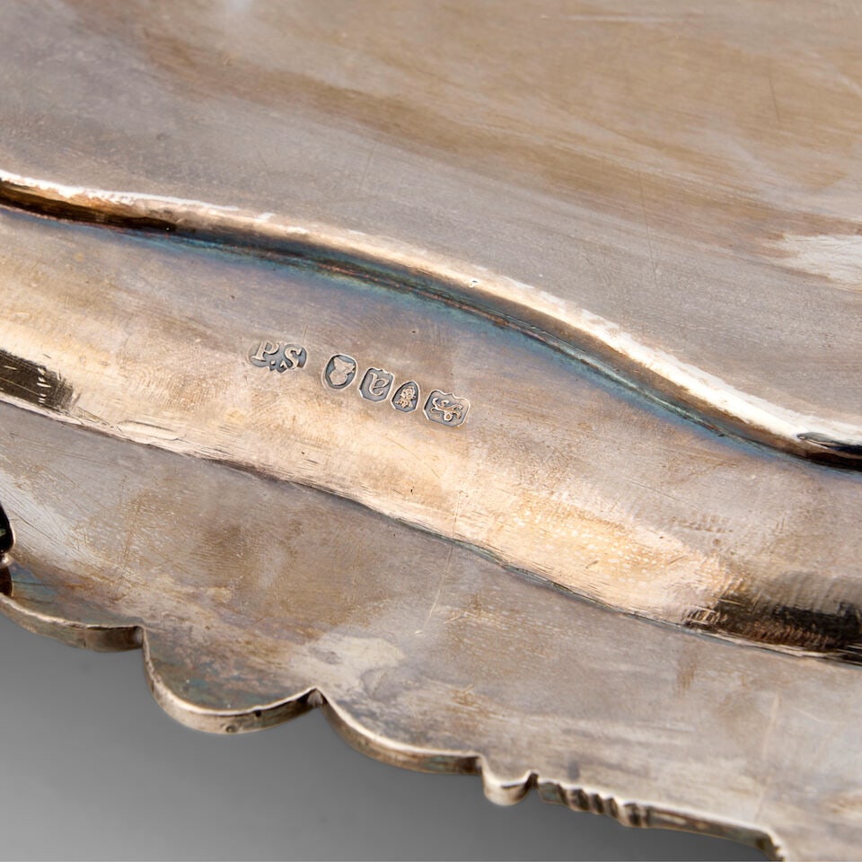 George III Sterling Two-handled Tray, - 5