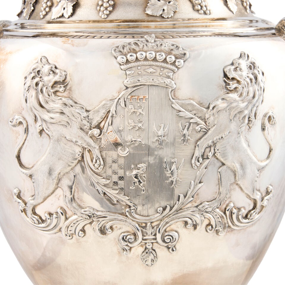 George III Sterling Silver Tea Urn, - 3