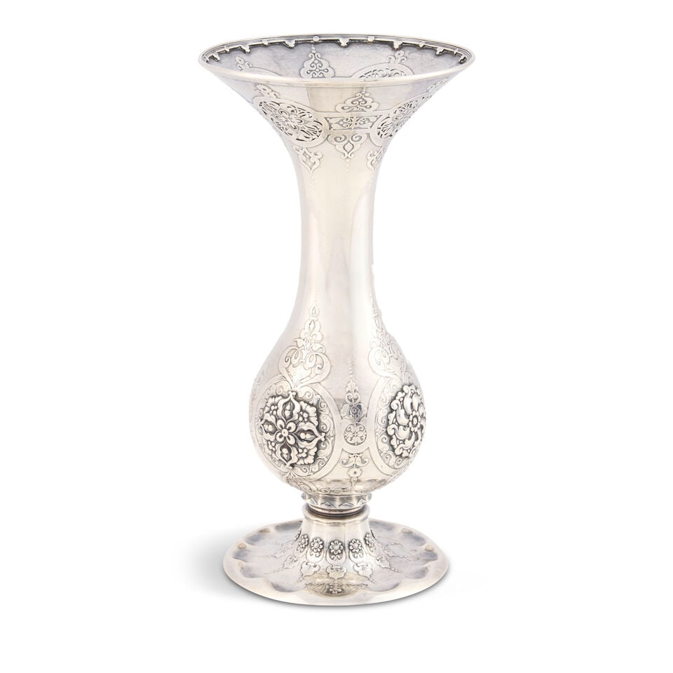 Tiffany & Co. Sterling Silver Vase, - 2