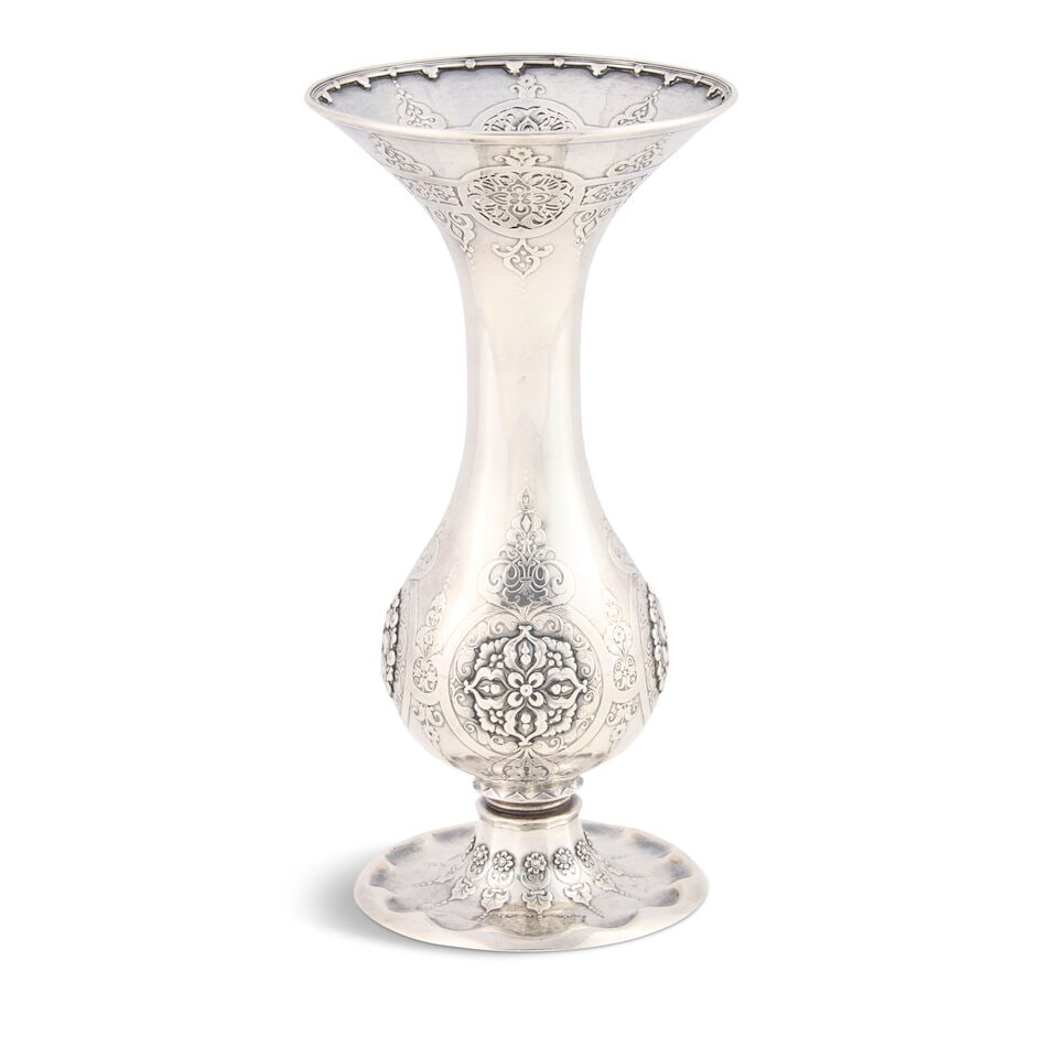 Tiffany & Co. Sterling Silver Vase, - 3