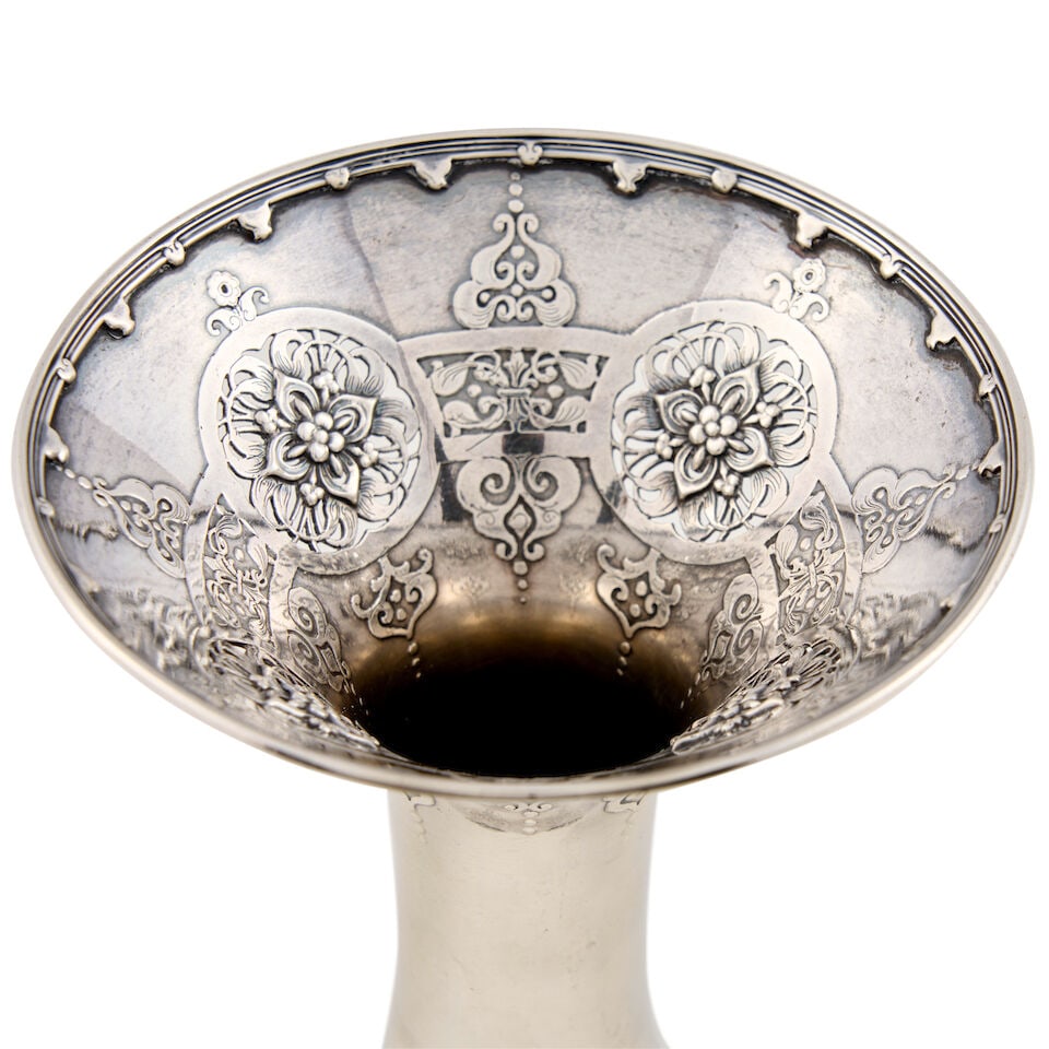Tiffany & Co. Sterling Silver Vase, - 5