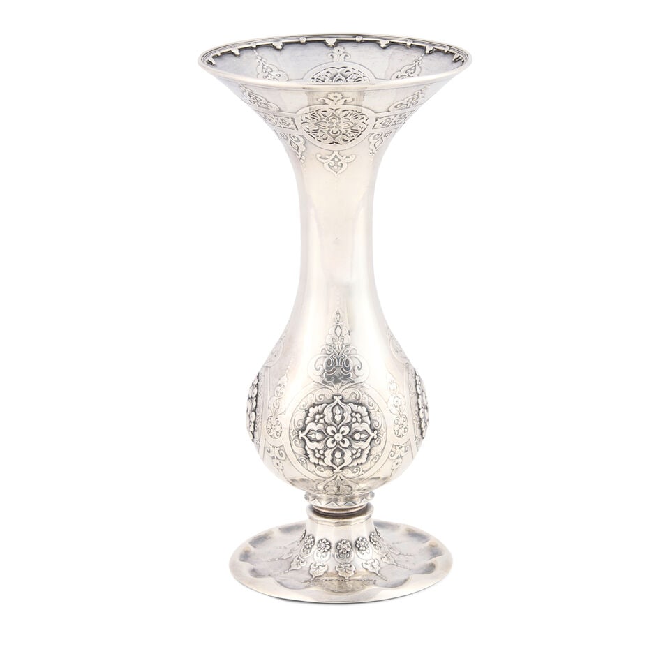 Tiffany & Co. Sterling Silver Vase, - 7