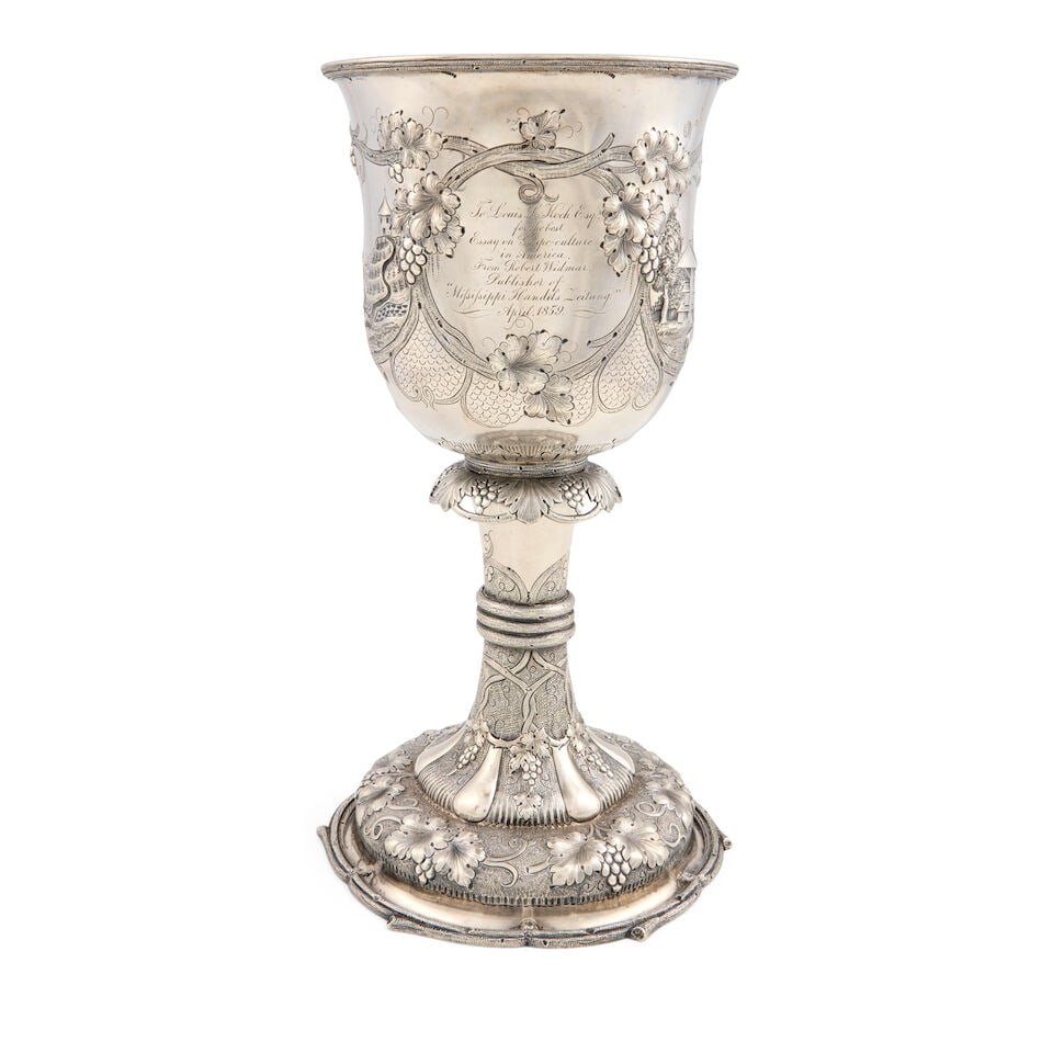 Jaccard & Co. Coin Silver Presentation Goblet, - 2