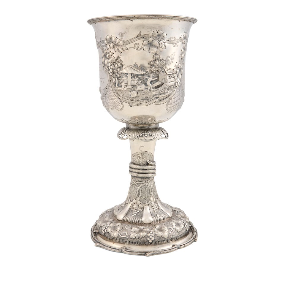 Jaccard & Co. Coin Silver Presentation Goblet, - 3