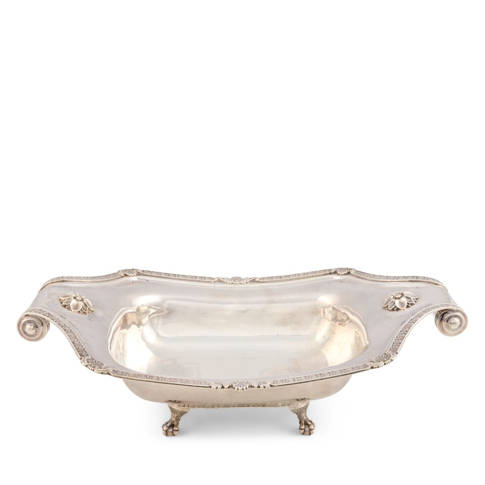 J.B. Jones & Co. Coin Silver Center Bowl, (1 of 6)