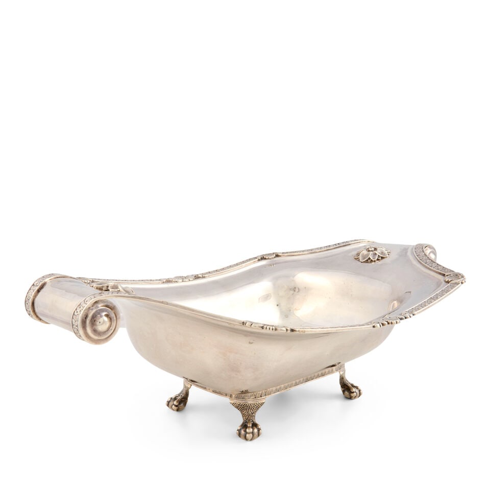 J.B. Jones & Co. Coin Silver Center Bowl, - 5