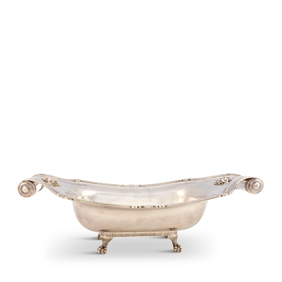 J.B. Jones & Co. Coin Silver Center Bowl, - 6