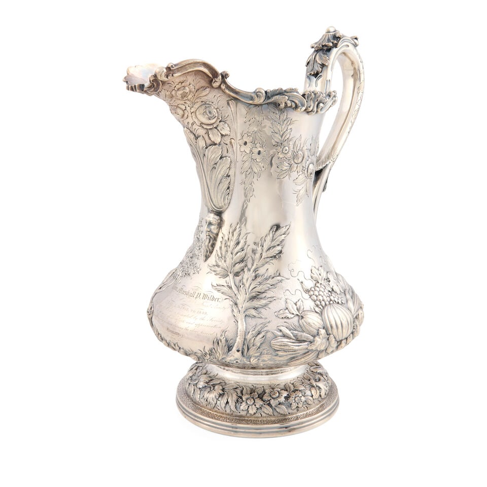 Jones, Ball & Poor Coin Silver Pitcher, (1 of 3)