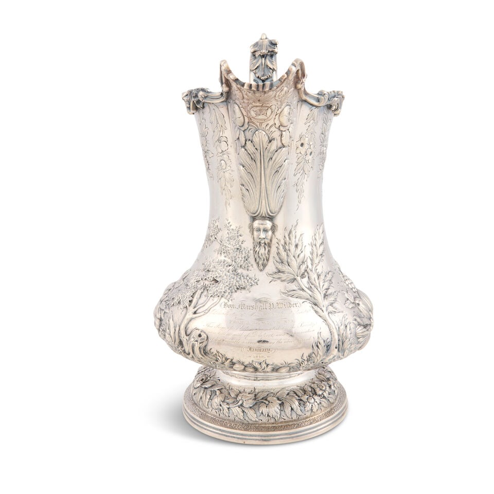 Jones, Ball & Poor Coin Silver Pitcher, - 3
