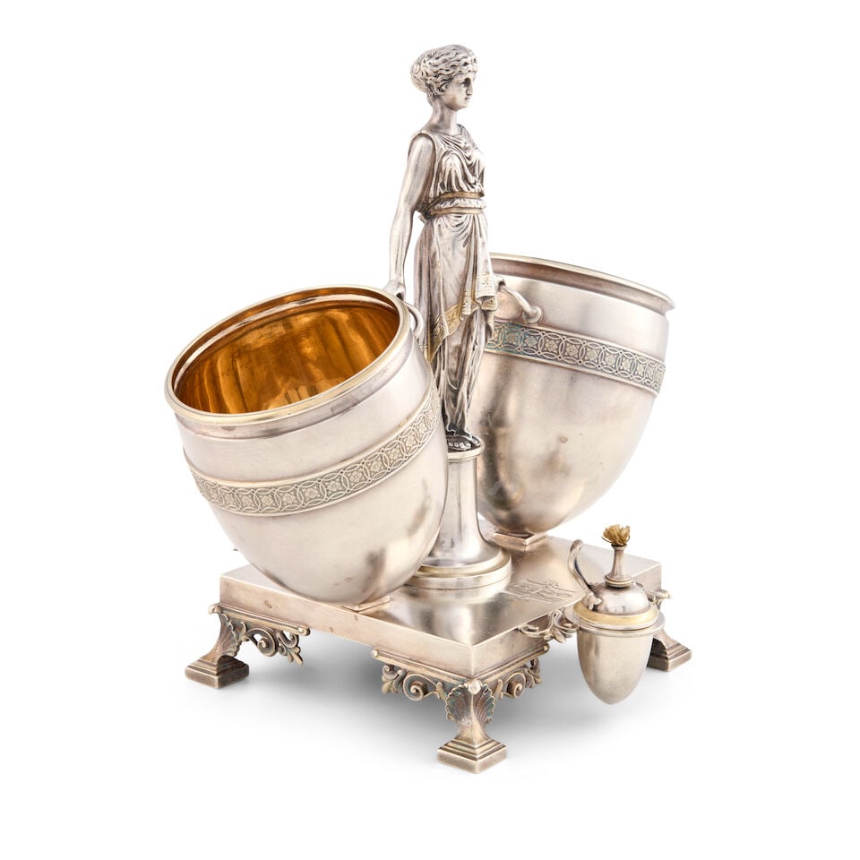 Tiffany & Co. Sterling Silver Cigar Stand, - 3