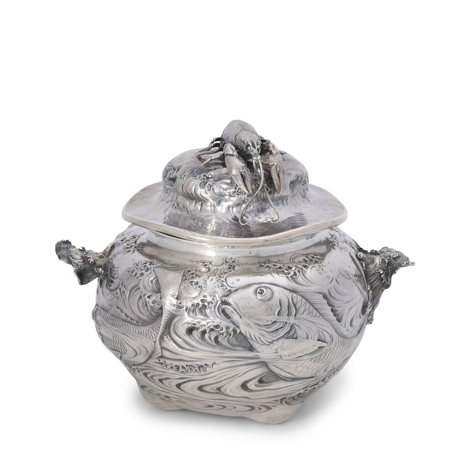 Gorham Sterling Silver Oyster Tureen, (1 of 9)