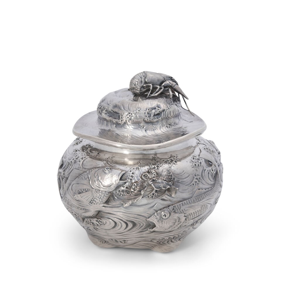 Gorham Sterling Silver Oyster Tureen, - 3