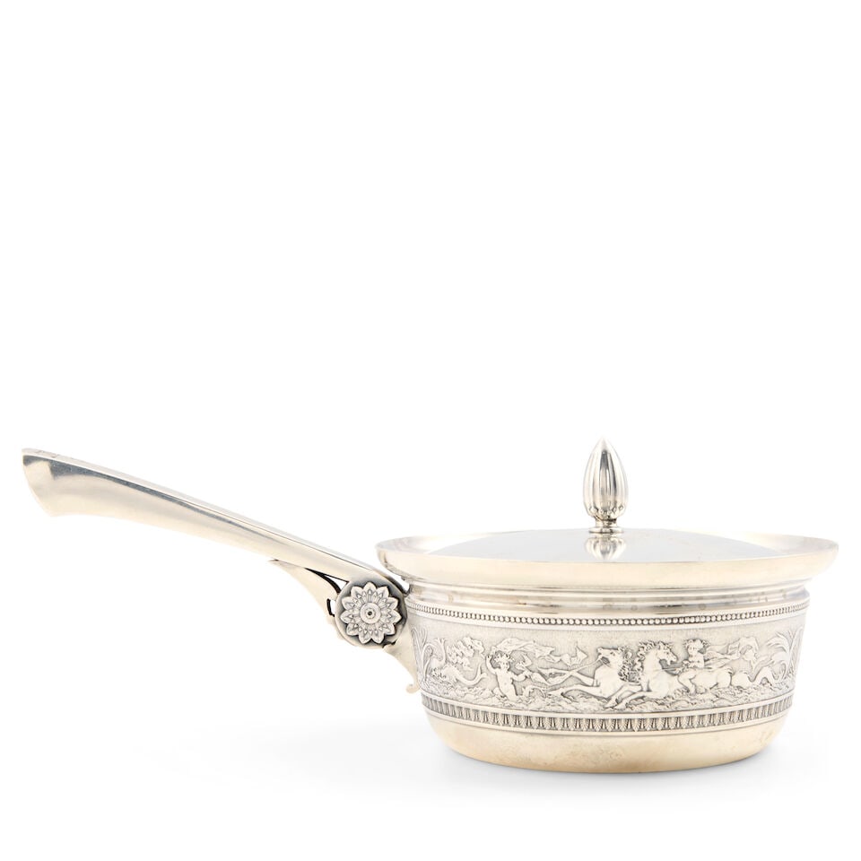 Gorham Sterling Silver Covered Porringer, - 3