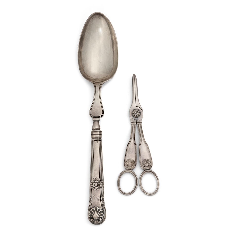 Two Pieces of George IV Sterling Silver Tableware, (1 of 1)