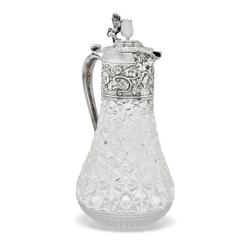 Victorian Silver-mounted Claret Jug, - 3