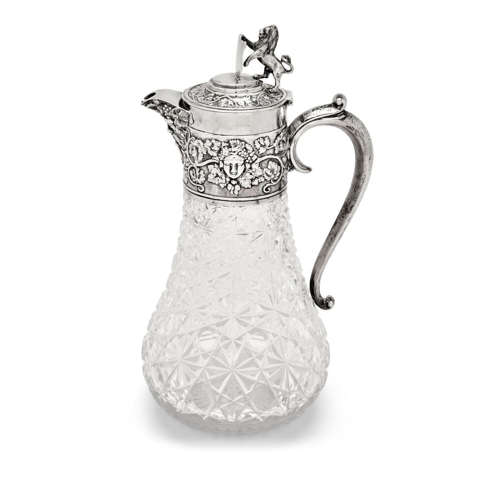 Victorian Silver-mounted Claret Jug, - 4