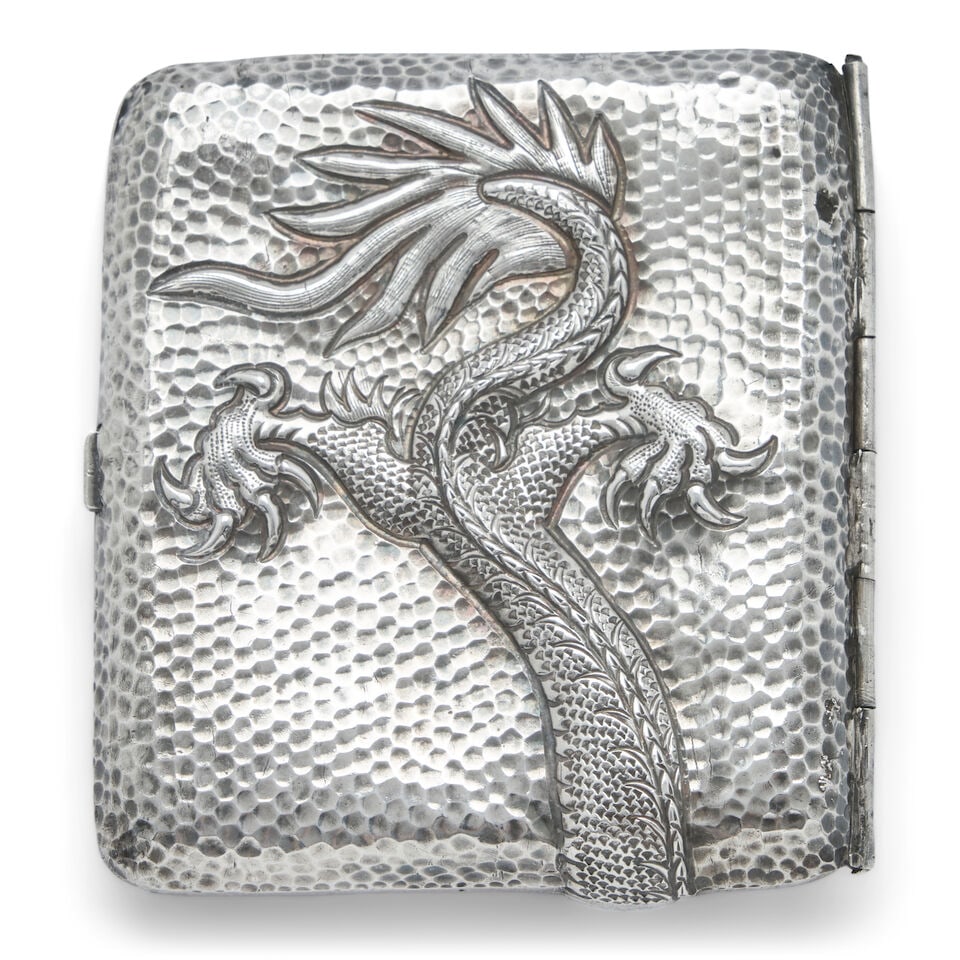Chinese Export Cigarette Case, - 2