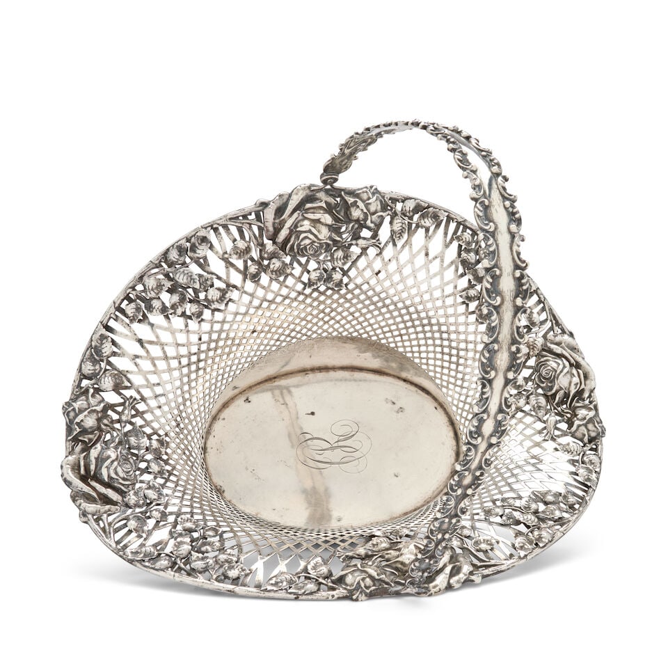 Sterling Silver Basket, - 2