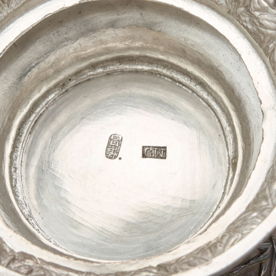 Chinese Export Silver Tea Set, - 2