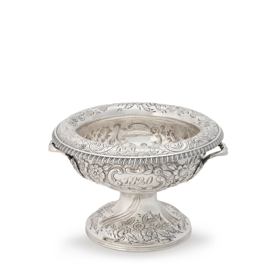 S. Kirk 11oz Silver Pedestal Bowl, - 3