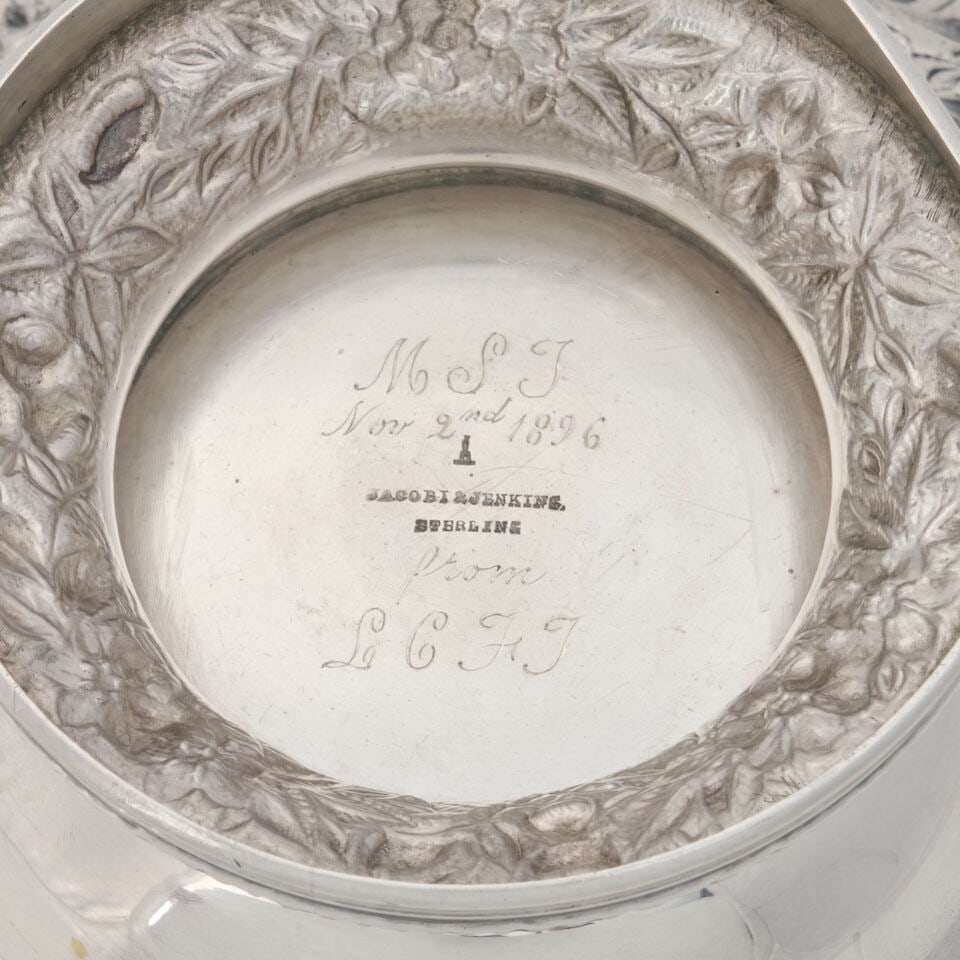 Jacobi & Jenkins Sterling Footed Bowl, - 3