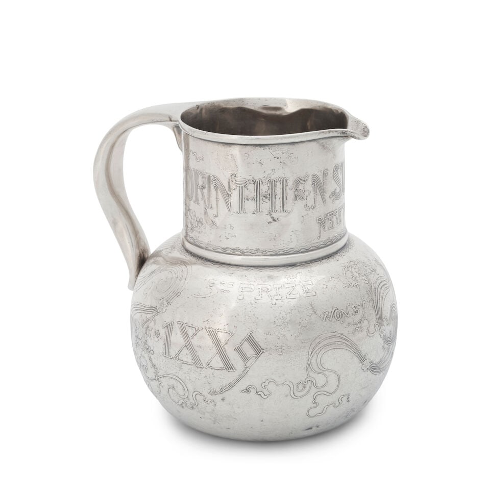 Whiting Sterling Silver Trophy Pitcher, - 2