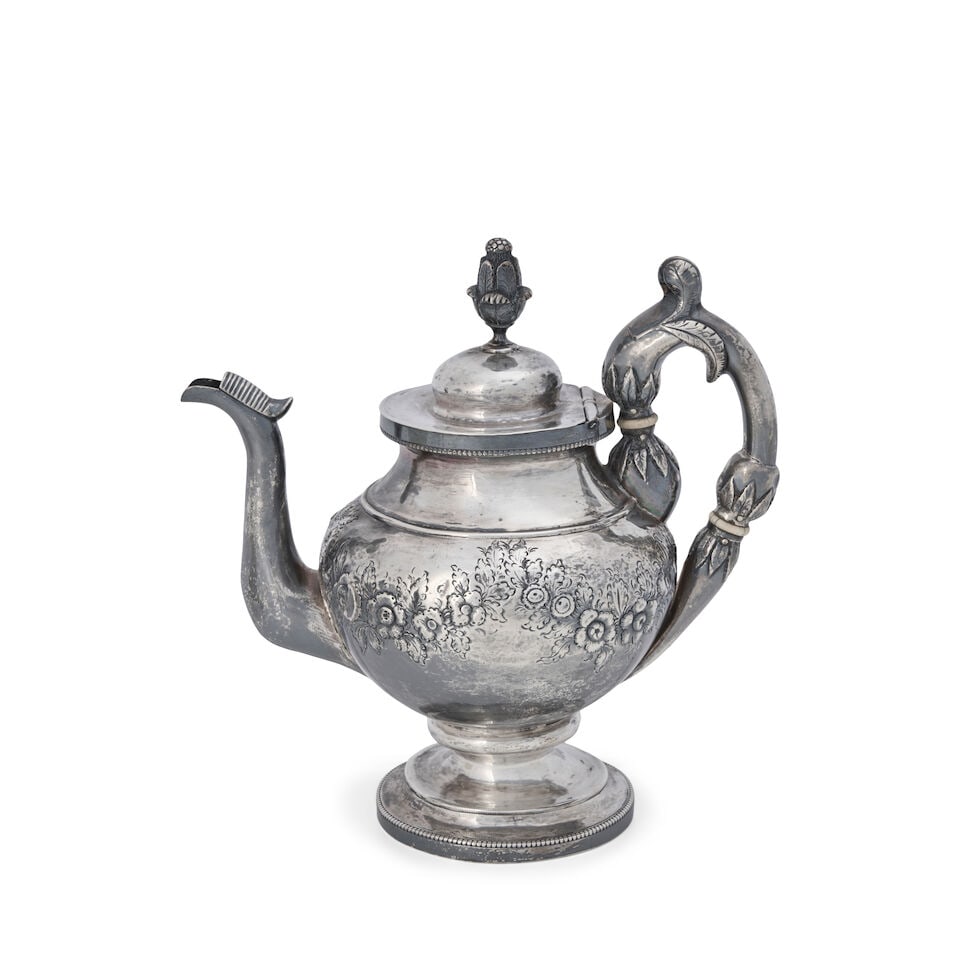 S. Kirk 11oz Silver Coffeepot, (1 of 3)