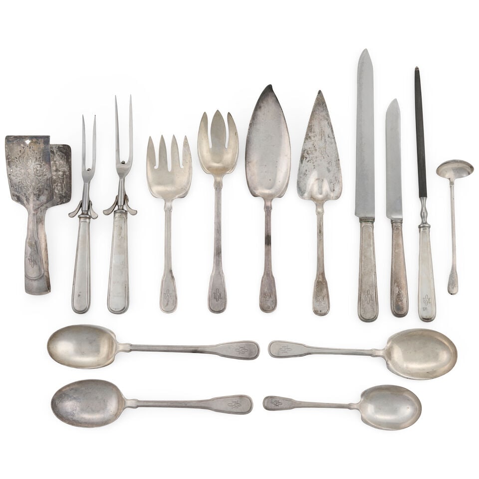 Cased Tifffany & CO. 'Gramercy' Sterling Silver Flatware Service, - 6