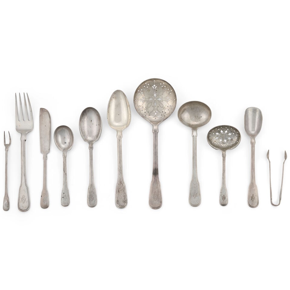 Cased Tifffany & CO. 'Gramercy' Sterling Silver Flatware Service, - 7