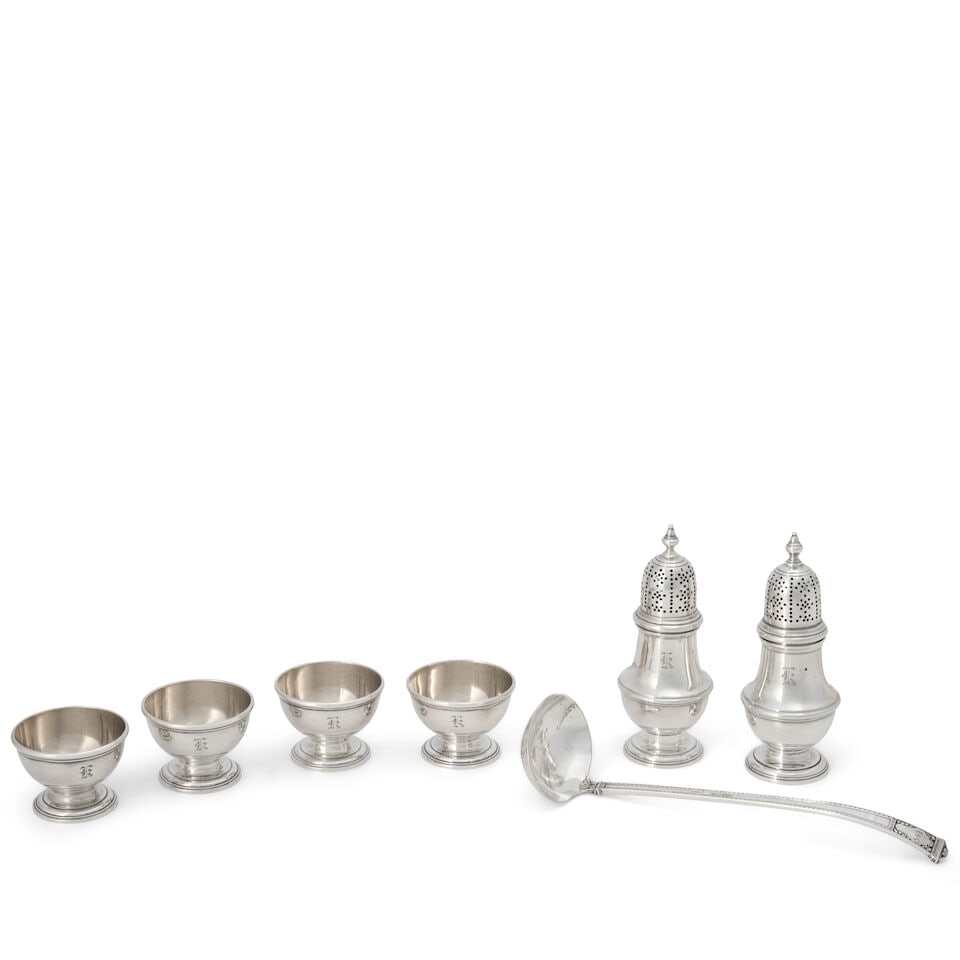 Tiffany & Co. Salt Cellars and Casters, (1 of 1)