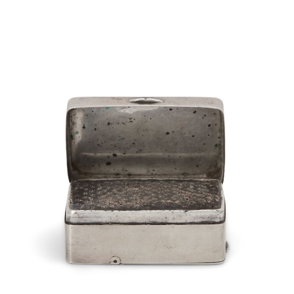 German Silver Nutmeg Grater, - 3