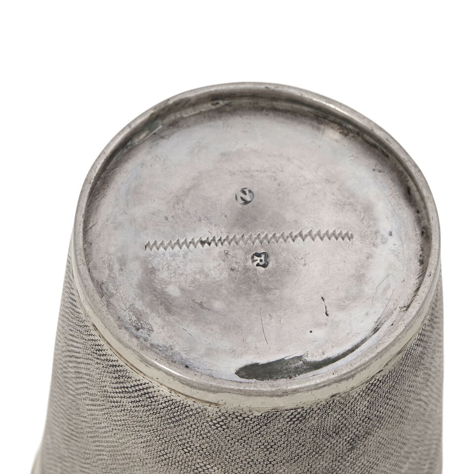 German Silver Snakeskin Cup, - 2