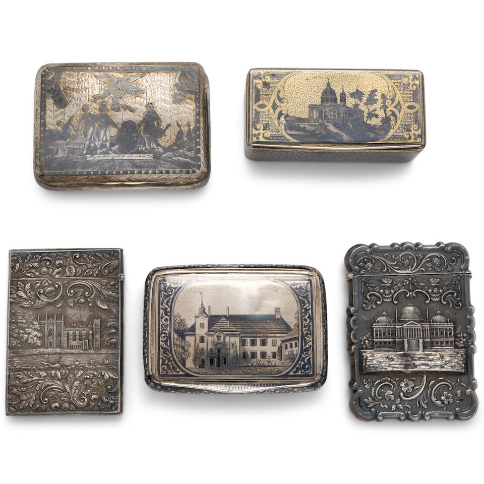 Five Assorted Silver Cases, (1 of 2)