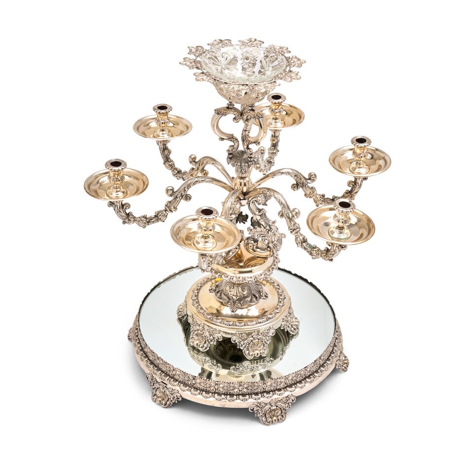 Swedish Silver Centerpiece, - 3