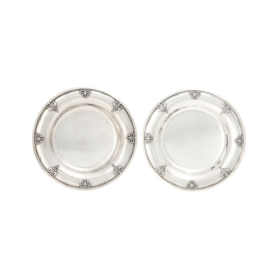 Pair of Cardeilhac 'Renaissance' .950 Silver Footed Dishes, - 2