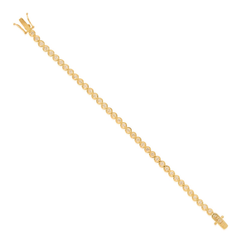 14K GOLD AND DIAMOND BRACELET - 2