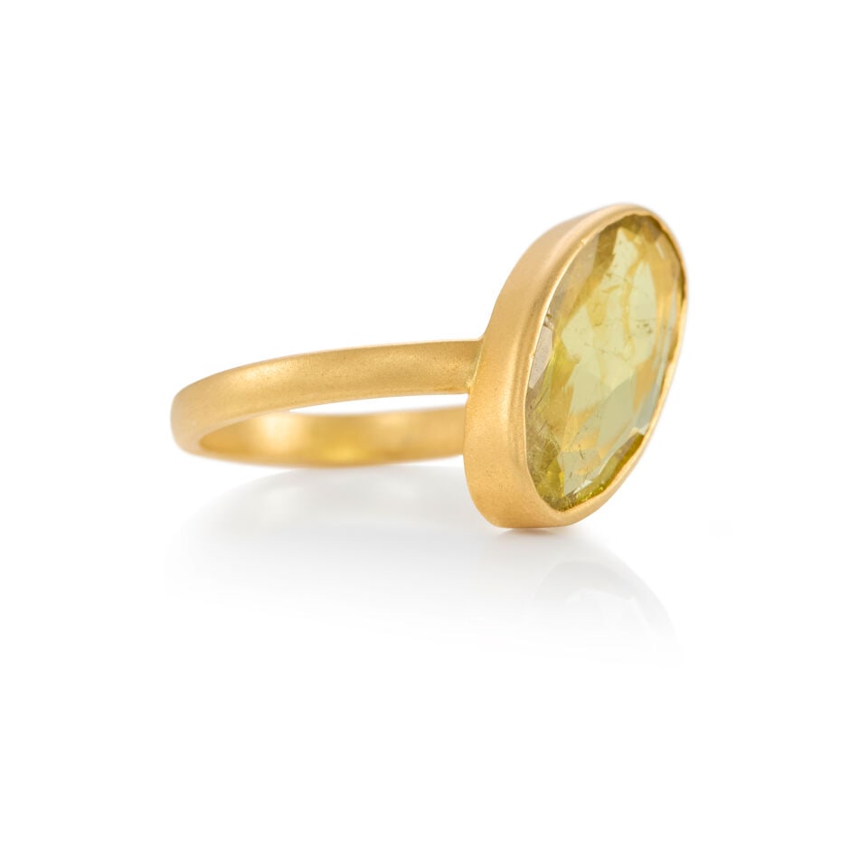18K GOLD AND TOURMALINE RING - 2