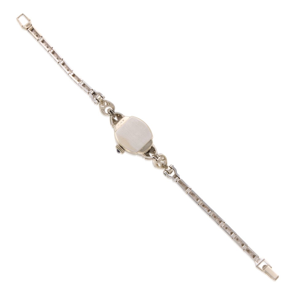 14K GOLD AND DIAMOND WRISTWATCH - 2