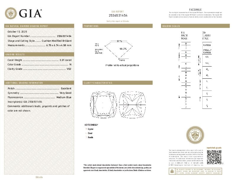 LOOSE DIAMOND WITH GIA REPORT - 2