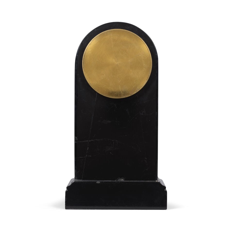 A mid 19th century black marble mantel timepiece Budgen, Croydon - 3