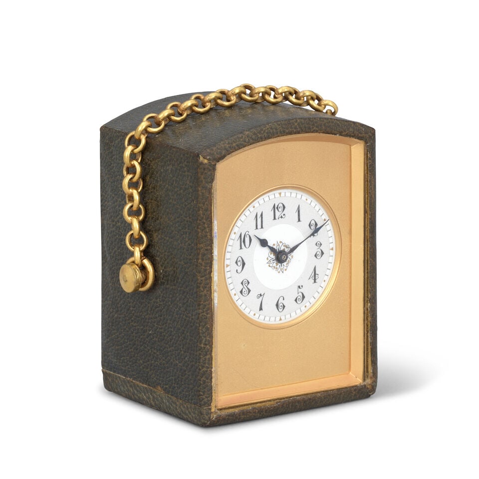 A late 19th century French miniature carriage clock timepiece Margaine Paris, number 10860 - 2