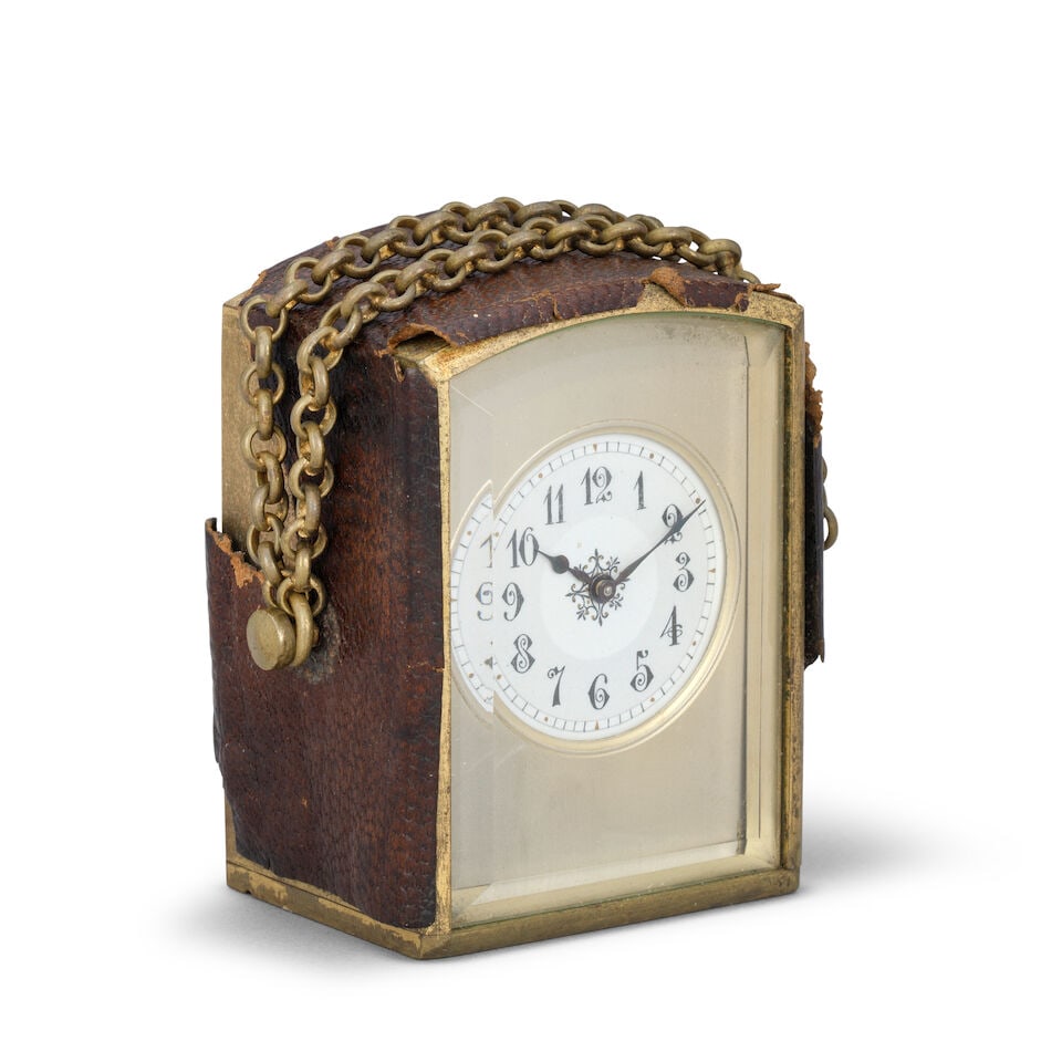 A late 19th century miniature carriage clock timepiece Margaine Paris, number 10250 - 2
