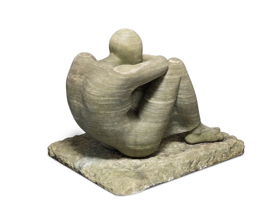 Stella Shawzin (South African, born 1920) Seated figure 62 x 53 x 80cm (24 7/16 x 20 7/8 x 31 1/... - 3