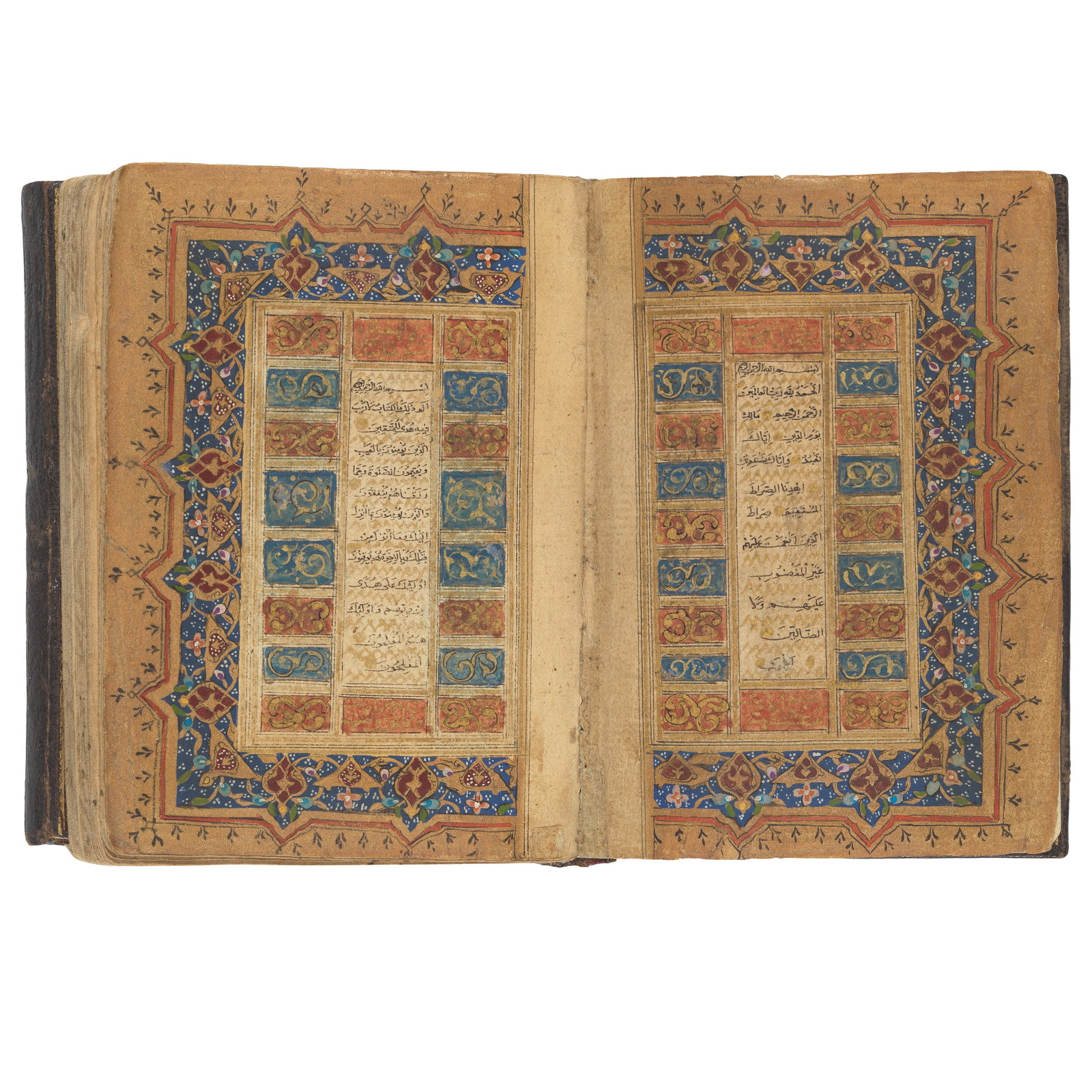 A small illuminated Qur'an, copied by Sha'ban bin Muhammad bin Ahmad bin Ghazi Dede, known as al... (1 of 1)