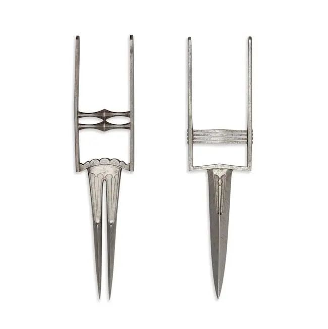 Two steel push daggers (katars) India, 18th/ 19th Century (2) (1 of 1)